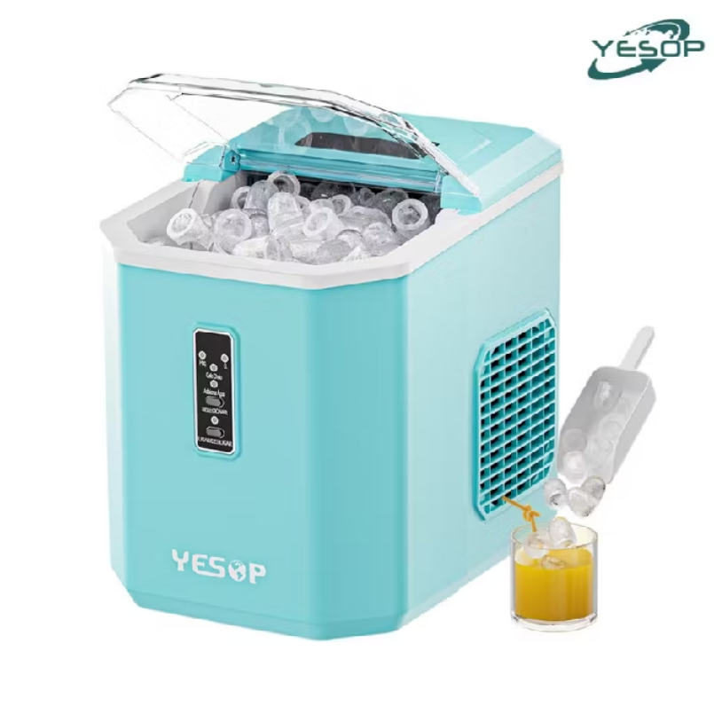 Máquina de Gelo YESOP 12KG Azul Tiffany Portátil