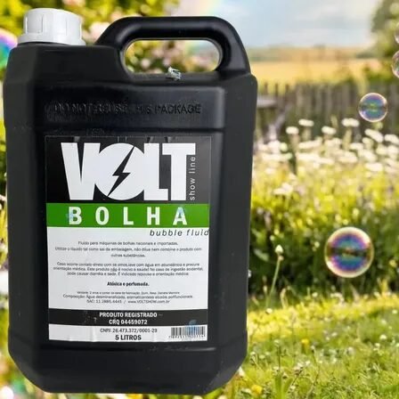 Fluído Líquido Para Máquina De Bolhas Volt MY9001 Neutro 5 Litros