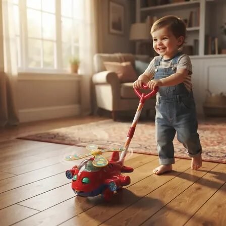 Brinquedo De Empurrar Som Musical Bebê Educativo Didatico