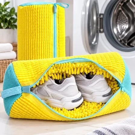 Kit 2 Sacos Tênis Para Lavagem De Sapatos Para Máquina Lavar Variados
